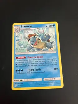 Pokemon Blastoise 25/181 Non Holo Rare Sun Moon Team Up Trading Card TCG - Image 2
