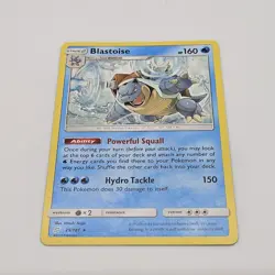Pokemon Blastoise 25/181 Non Holo Rare Sun Moon Team Up Trading Card TCG - Image 3