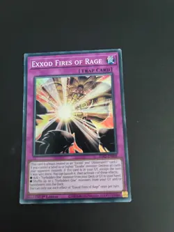 Exxod Fires of Rage INFO-EN068 Super Rare 1st Edition Yugioh Trading Card TCG - Image 2