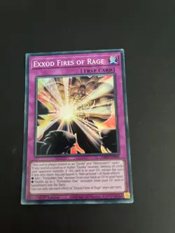 Exxod Fires of Rage INFO-EN068 Super Rare 1st Edition Yugioh Trading Card TCG - Image 3