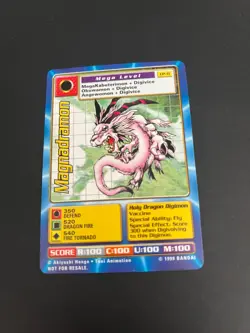Magnadramon Cp-11 Promo Digimon Card 1999 Kellogg's Shreddies Trading Card - Image 1