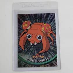 Vintage 1999 Pokemon Paras HOLO Card 46 Topps TV Animation PACK FRESH Condition! - Image 1