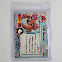 Vintage 1999 Pokemon Paras HOLO Card 46 Topps TV Animation PACK FRESH Condition! - Image 2