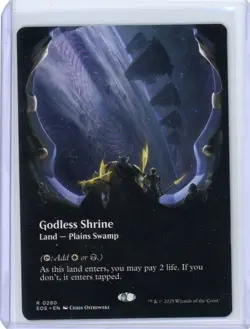 x1 Godless Shrine - Foil - Borderless R MTG Edge of Eternities M/NM, English - Image 1