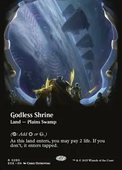 x1 Godless Shrine - Foil - Borderless R MTG Edge of Eternities M/NM, English - Image 1