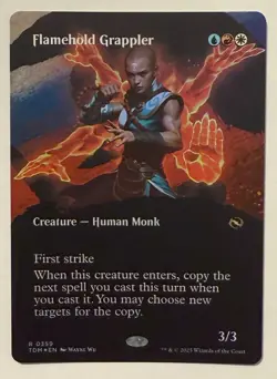Flamehold Grappler Borderless Foil - Tarkir: Dragonstorm: MTG - Image 1