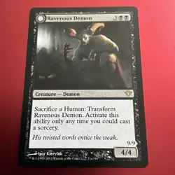 Ravenous Demon/Archdemon Of Greed Magic The Gathering MTG - Image 1