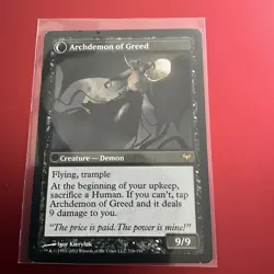 Ravenous Demon/Archdemon Of Greed Magic The Gathering MTG - Image 4