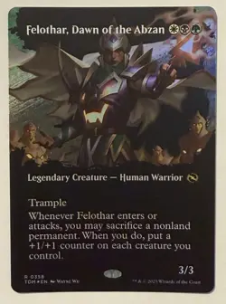 Felothar, Dawn of the Abzan Borderless Foil - Tarkir: Dragonstorm: MTG - Image 1