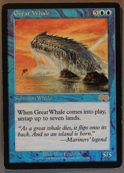 Great Whale - MTG - Urza's Saga - Magic: The Gathering - Image 1