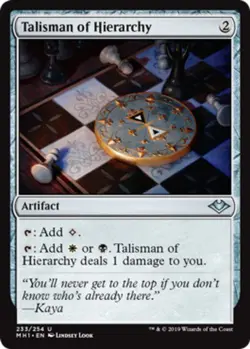 1x Talisman of Hierarchy NM-Mint, English Modern Horizons MTG Magic - Image 1