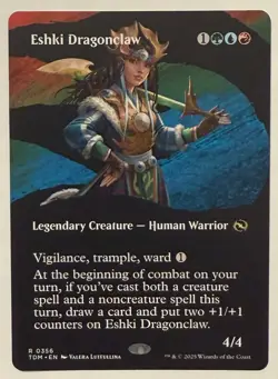 Eshki Dragonclaw Borderless - Tarkir: Dragonstorm: MTG - Image 1