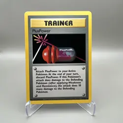 PlusPower #84/102 Trainer - 1999 WOTC Unlimited Base Set Pokemon TCG - LP - Image 1