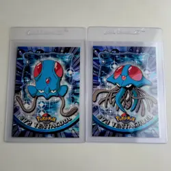 Vintage 1999 Pokemon Lot Of 2 Cards Tentacool #72 Tentacruel #73 Topps TV Series - Image 1