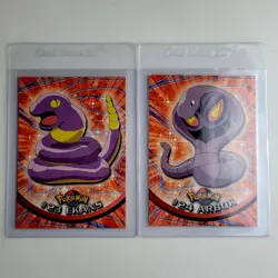 Vintage 1999 Pokemon Lot Of 2 Cards Ekans #23 Arbok #24 Topps TV Series 1 L👀K! - Image 1