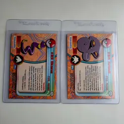 Vintage 1999 Pokemon Lot Of 2 Cards Ekans #23 Arbok #24 Topps TV Series 1 L👀K! - Image 2