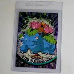 Vintage 1999 Pokemon Venusaur #03 Topps TV Animation Series 1 Blue Logo NM+ L👀K - Image 1