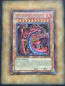 Yugioh Uria, Lord of Searing Flames CT03-EN005 Secret Rare Limited Edition MP - Image 1
