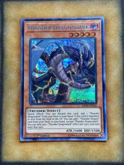 Yugioh Thunder Dragondark MP19-EN167 Secret Rare 1st Ed NM - Image 1