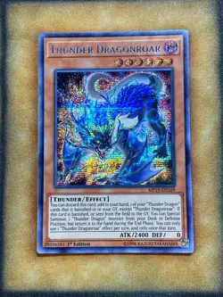 Yugioh Thunder Dragonroar MP19-EN169 Secret Rare 1st Ed NM - Image 1