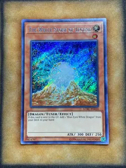 Yugioh The White Stone of Legend LCKC-EN010 Secret Rare NM - Image 1