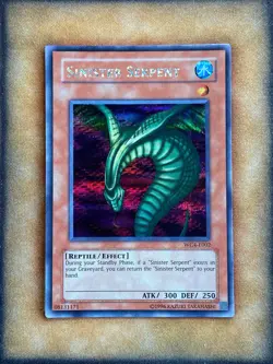 Yugioh Sinister Serpent WC4-E002 Parallel Secret Rare Promo NM - Image 1