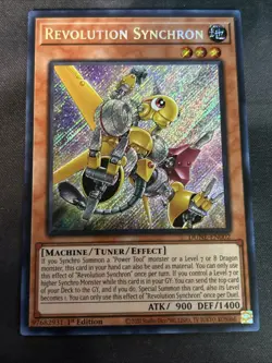 Yugioh Revolution Synchron DUNE-EN002 Secret Rare 1st Ed NM - Image 1