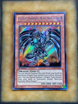Yugioh Red-Eyes Darkness Metal Dragon LCJW-EN050 Secret Rare 1st Ed NM - Image 1