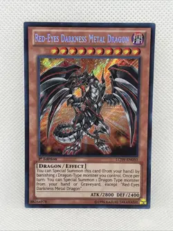 Yugioh Red-Eyes Darkness Metal Dragon LCJW-EN050 Secret Rare 1st Ed NM - Image 1