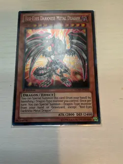 Yugioh Red-Eyes Darkness Metal Dragon LCJW-EN050 Secret Rare 1st Ed NM - Image 1
