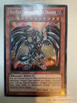 Yugioh Red-Eyes Darkness Metal Dragon LCJW-EN050 Secret Rare 1st Ed NM - Image 2