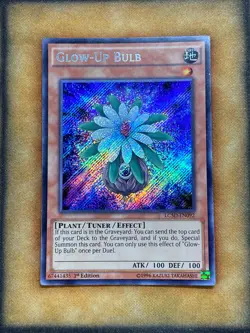 Yugioh Glow-Up Bulb LC5D-EN092 Secret Rare 1st Ed LP - Image 1