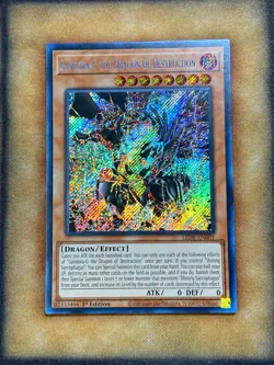 Yugioh Gandora-G the Dragon of Destruction LEDE-EN001 Secret Rare 1st Ed NM - Image 1