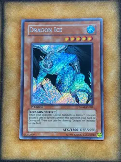 Yugioh Dragon Ice GLAS-EN084 Secret Rare 1st Ed NM - Image 1