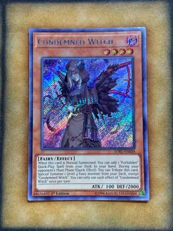 Yugioh Condemned Witch SOFU-EN028 Secret Rare 1st Ed NM - Image 1