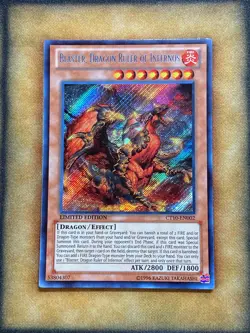 Yugioh Blaster, Dragon Ruler of Infernos CT10-EN002 Secret Rare NM - Image 1
