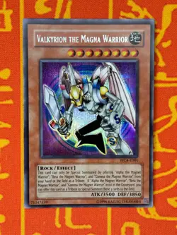 YUGIOH VALKYRION THE MAGNA WARRIOR PRISMATIC SECRET RARE NM WC4-E001 - Image 1
