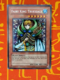 YUGIOH FAIRY KING TRUESDALE SECRET RARE NEAR MINT WC4-001 - Image 1