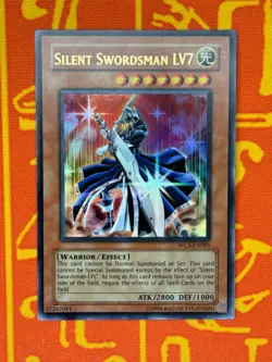 YUGIOH SILENT SWORDSMAN LV7 ULTRA RARE EXCELLENT WC5-EN001 - Image 1