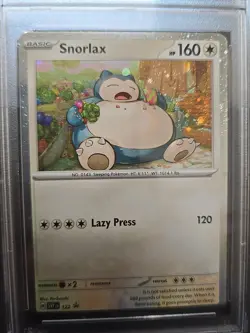 Snorlax 122 Promo Card PSA Mint 8 TWM Three Pack Blisters Lazy Press Auction 780 - Image 2