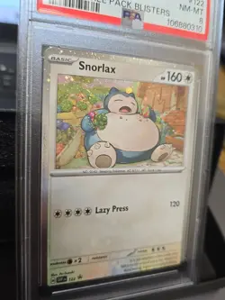 Snorlax 122 Promo Card PSA Mint 8 TWM Three Pack Blisters Lazy Press Auction 780 - Image 3
