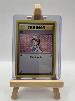 Trainer Bill 91/102 Base Set Uncommon Pokemon Card Unlimited 1999 - Image 1