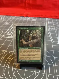 Vintage 1998 MTG Stronghold Hermit Druid Card NM - Image 3