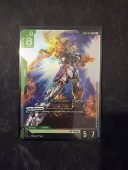 Gundam Card Game GD01 Newtype Rising GD01-024 LR Wing Gundam Zero TCG - Image 1