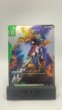 Gundam Card Game GD01 Newtype Rising GD01-024 LR Wing Gundam Zero TCG - Image 1