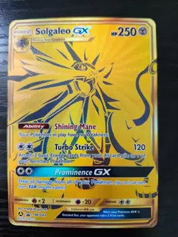Pokemon TCG Hidden Fates Solgaleo GX NM/M Unplayed-Great Card - Image 1