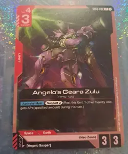 Angelo's Geara Zulu - ST03-002 NM - Gundam TCG Card Game - Image 1