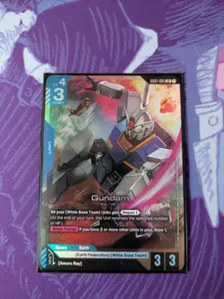 Gundam Card Game GD01-001 LR Gundam RX-78-2 English TCG - Image 1