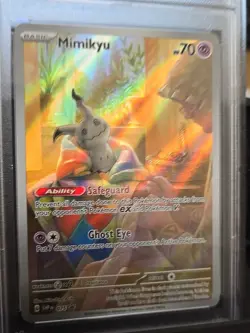 Mimikyu Promotion Card PSA Graded 9 Paldean Fates ETB # 075 English Pokemon - Image 2