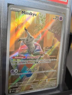 Mimikyu Promotion Card PSA Graded 9 Paldean Fates ETB # 075 English Pokemon - Image 3